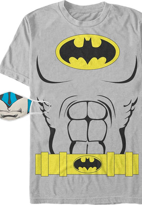 Batman Costume Combo Face Mask And T-Shirt