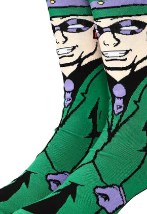 Batman Villain The Riddler DC Comics Socks