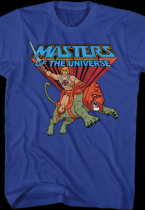 Battle Cat and He-Man Masters of the Universe T-Shirt