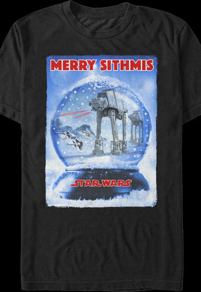 Battle of Hoth Snow Globe Star Wars T-Shirt