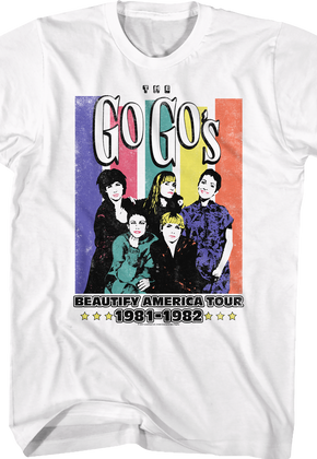 Beautify America Tour Go-Go's T-Shirt