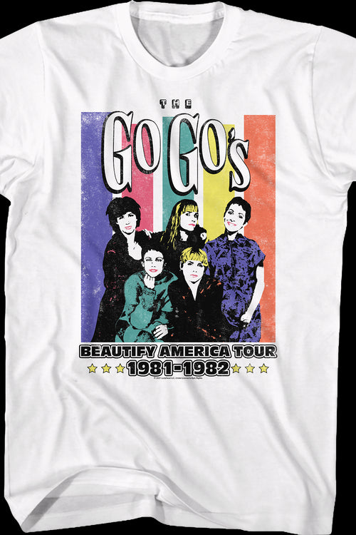 Beautify America Tour Go-Go's T-Shirtmain product image