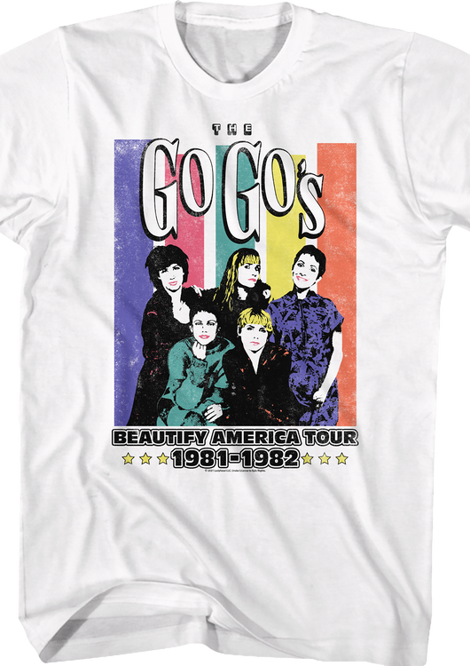 Beautify America Tour Go-Go's T-Shirt - main product image