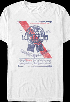 Beer Can Label Pabst Blue Ribbon T-Shirt