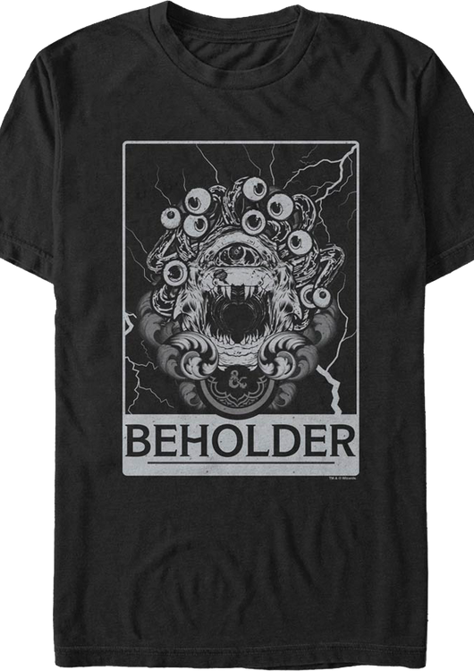 Beholder Lightning Storm Dungeons & Dragons T-Shirt - main product image