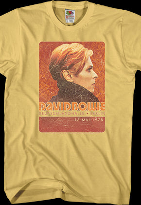 Berlin Poster David Bowie T-Shirt