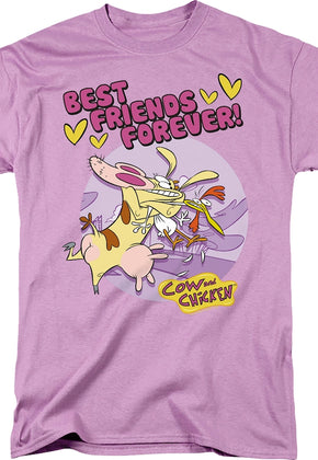 Best Friends Forever Cow and Chicken T-Shirt