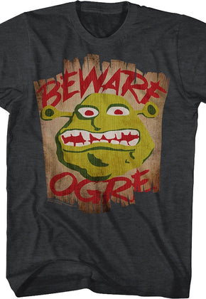 Beware Ogre Shrek T-Shirt