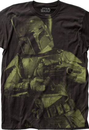 Big Print Boba Fett Star Wars T-Shirt