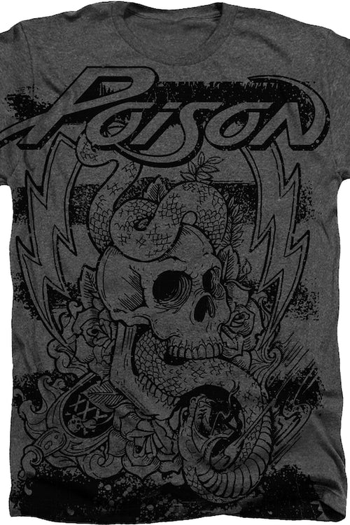 Big Print Snake and Skull Poison T-Shirtmain product image