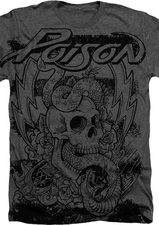 Big Print Snake and Skull Poison T-Shirt - main product image