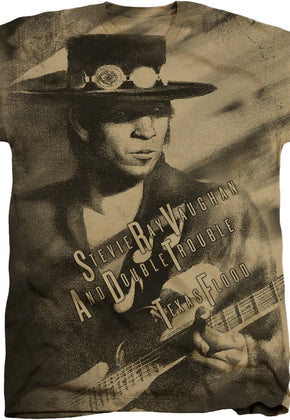 Big Print Texas Flood Stevie Ray Vaughan T-Shirt