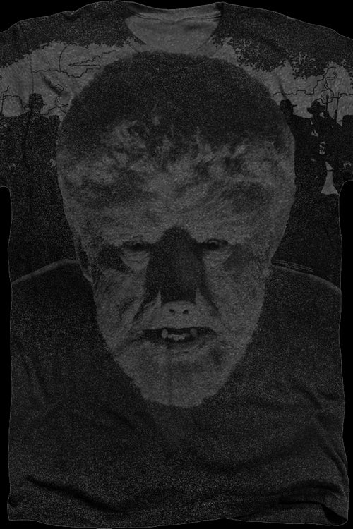 Big Print Wolf Man T-Shirtmain product image