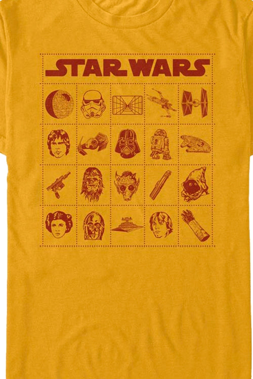 Bingo Card Star Wars T-Shirtmain product image