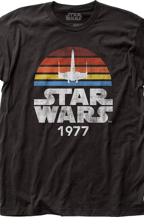 Black 1977 X-Wing Star Wars T-Shirtmain product image