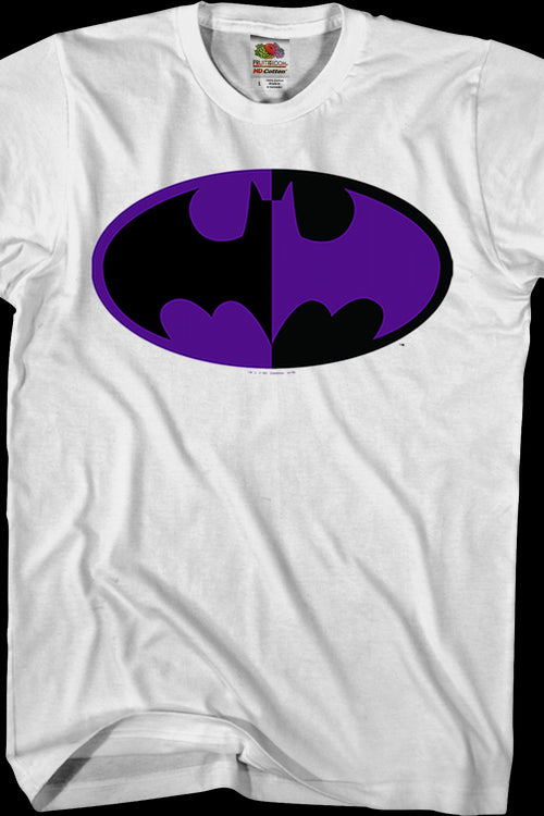 Black and Purple Bat Symbol Batman T-Shirtmain product image
