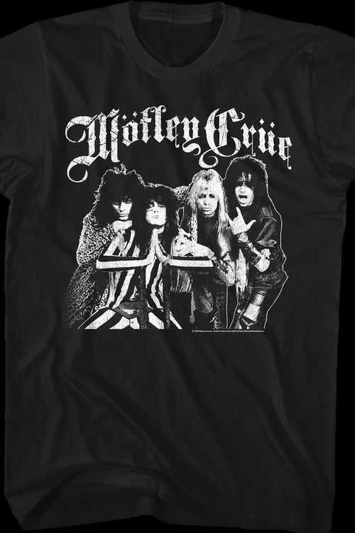 Black And White Band Photo Motley Crue T-Shirtmain product image