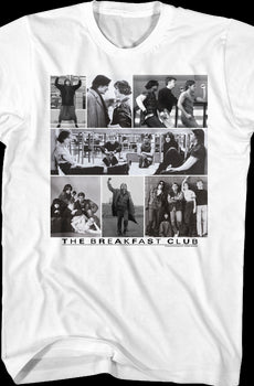 Black and White Collage Breakfast Club T-Shirt
