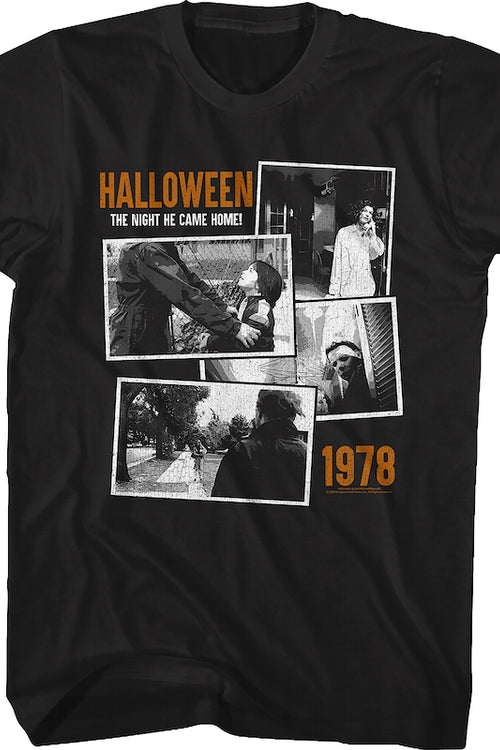 Black And White Collage Halloween T-Shirtmain product image