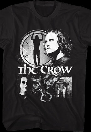 Black And White Collage The Crow T-Shirt