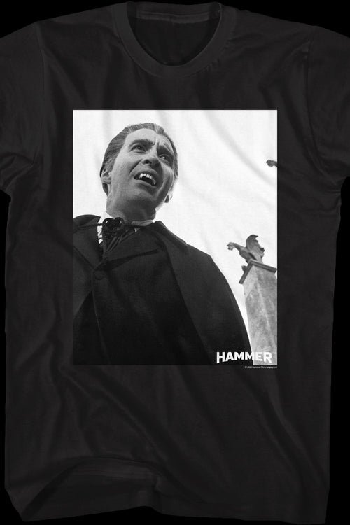 Black And White Dracula Photo Hammer Films T-Shirtmain product image