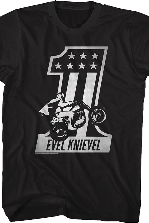 Black And White Evel Knievel T-Shirtmain product image