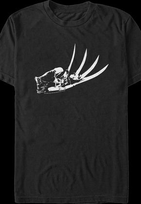 Black And White Glove Nightmare On Elm Street T-Shirt
