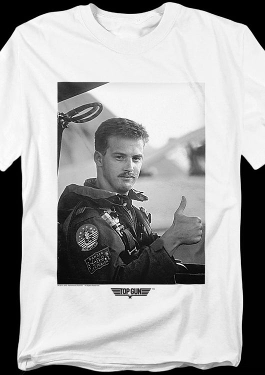 Black and White Goose Top Gun T-Shirt - main product image