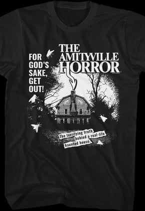 Black And White Haunted House Amityville Horror T-Shirt