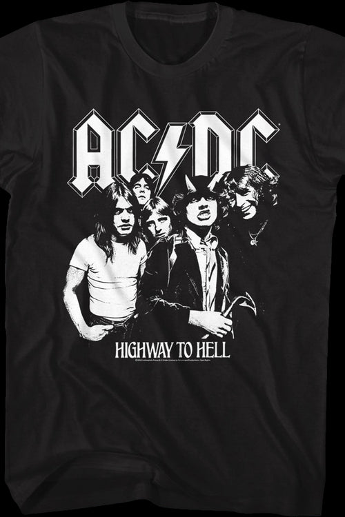 Black And White Highway To Hell ACDC Shirtmain product image