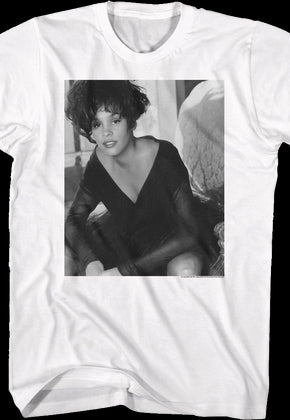 Black And White Photo Whitney Houston T-Shirt