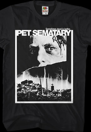 Black and White Poster Pet Sematary T-Shirt