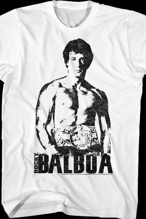 Black and White Rocky Balboa T-Shirtmain product image