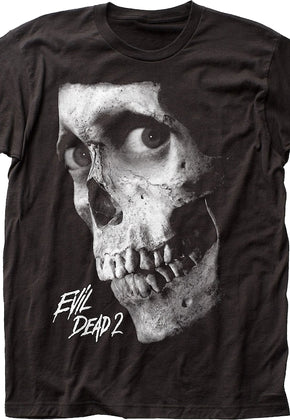 Black And White Skull Evil Dead T-Shirt