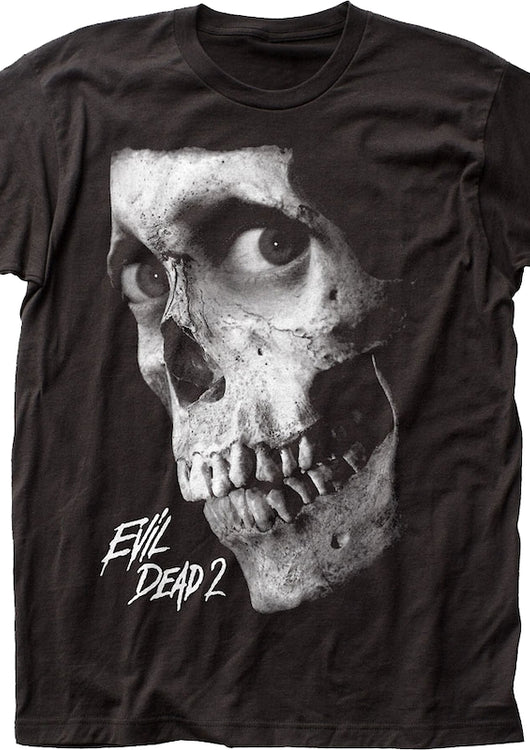 Black And White Skull Evil Dead T-Shirt - main product image