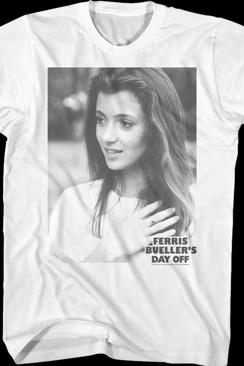 Black And White Sloan Peterson Ferris Bueller's Day Off T-Shirtmain product image