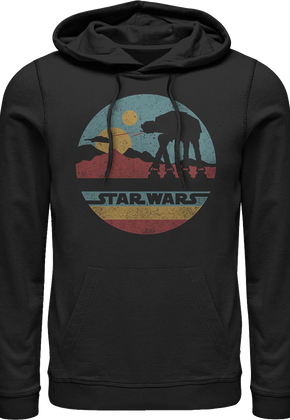 Black AT-AT Silhouette Star Wars Hoodie