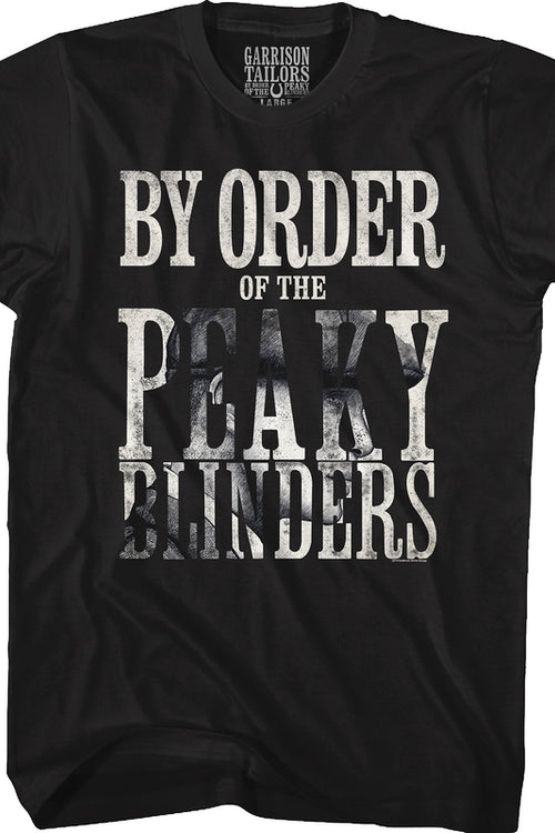 Black By Order Of The Peaky Blinders T-Shirtmain product image