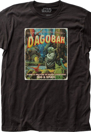 Black Dagobah Postcard Star Wars T-Shirt