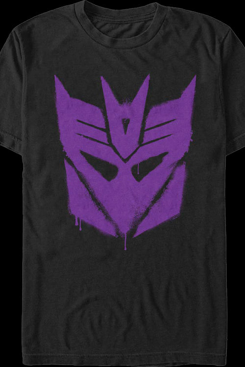 Black Decepticon Graffiti Logo Transformers T-Shirtmain product image
