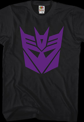 Black Decepticon Logo Transformers T-Shirt