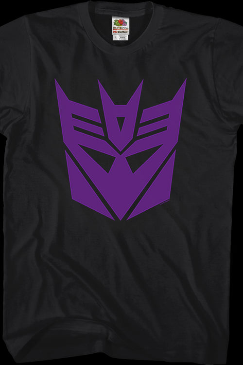 Black Decepticon Logo Transformers T-Shirtmain product image