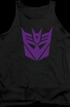 Black Decepticon Logo Transformers Tank Top