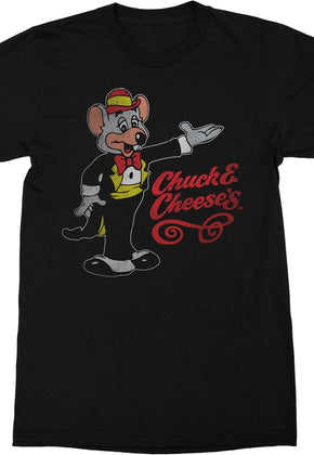 Black Distressed Chuck E. Cheese's T-Shirt