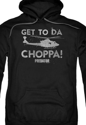 Black Get To Da Choppa Predator Hoodie