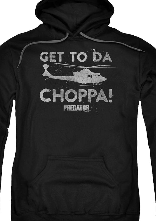 Black Get To Da Choppa Predator Hoodie - main product image