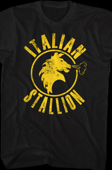 Black Italian Stallion Rocky T-Shirt
