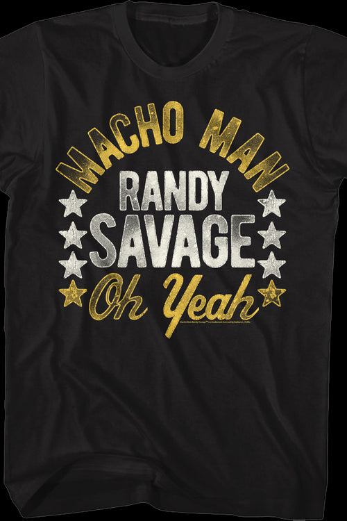Black Macho Man Randy Savage Oh Yeah Shirtmain product image