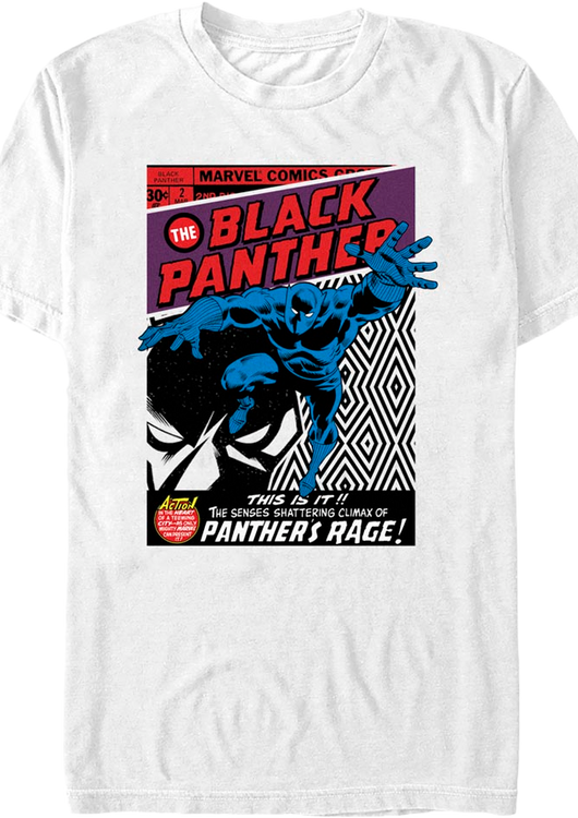 Black Panther Rage Marvel Comics T-Shirt - main product image