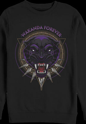 Black Panther Wakanda Forever Marvel Comics Sweatshirt